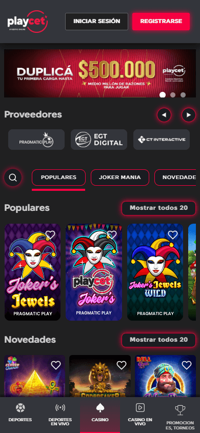 Playcet_Casino_game_gallery_mobile