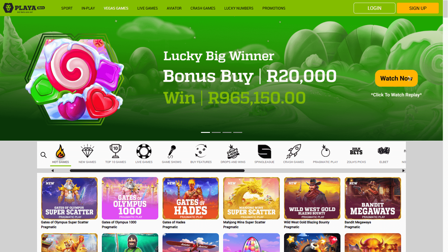 Playa_Bets_Casino_game_gallery_desktop