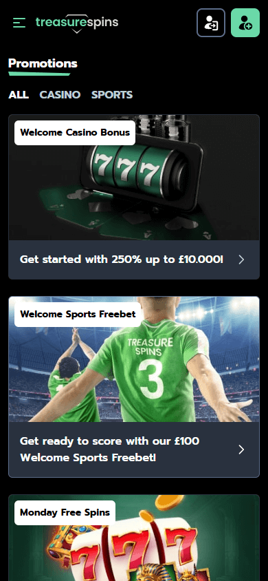 Treasure_Spins_Casino_promotions_mobile