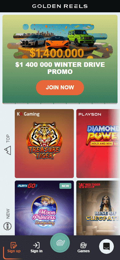 Golden_Reels_Casino_homepage_mobile