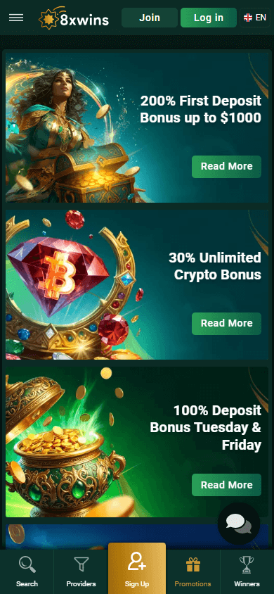8xwins_Casino_promotions_mobile
