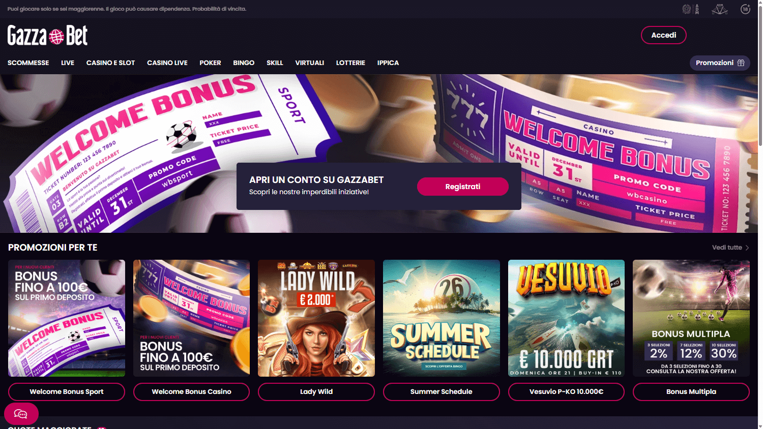 Gazza_Bet_Casino_homepage_desktop