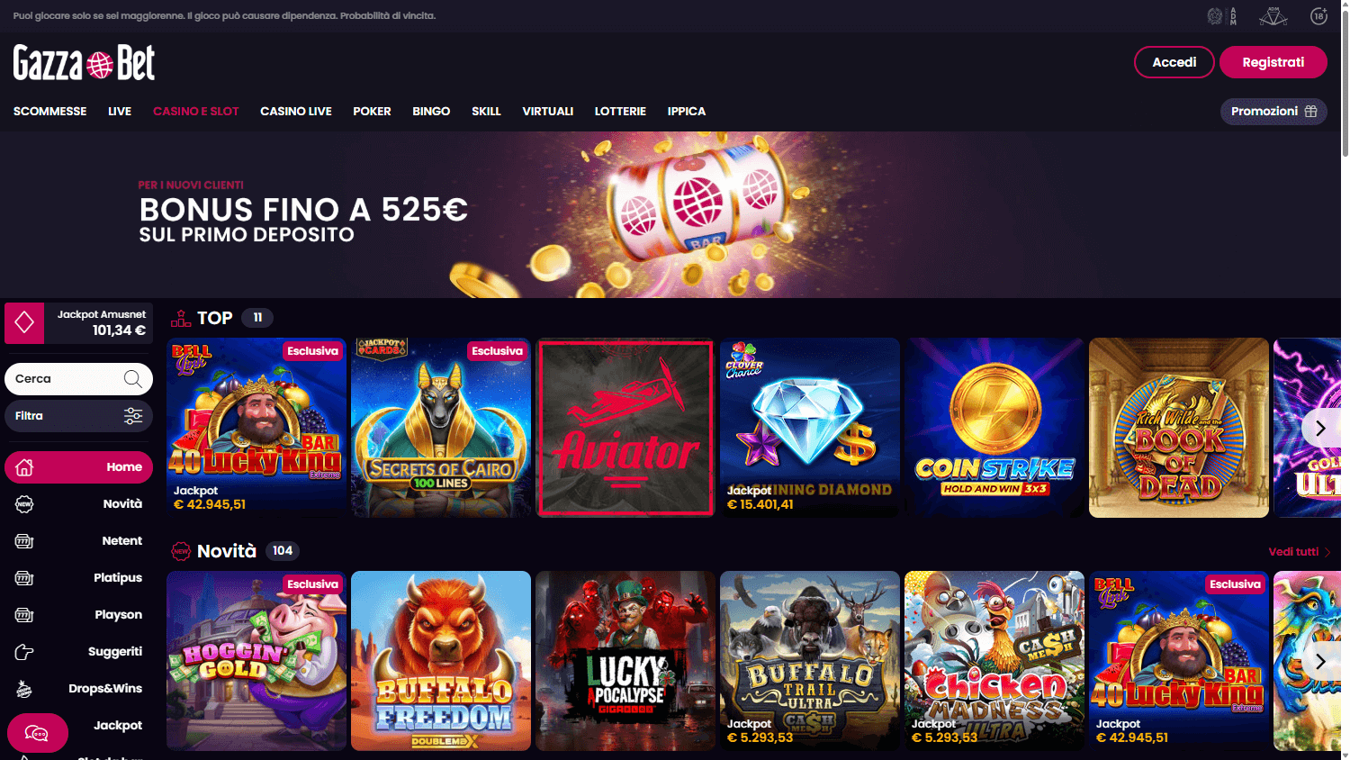 Gazza_Bet_Casino_game_gallery_desktop