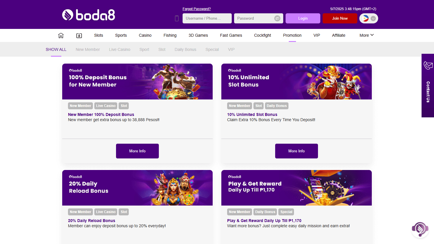 Boda8_Casino_PH_promotions_desktop