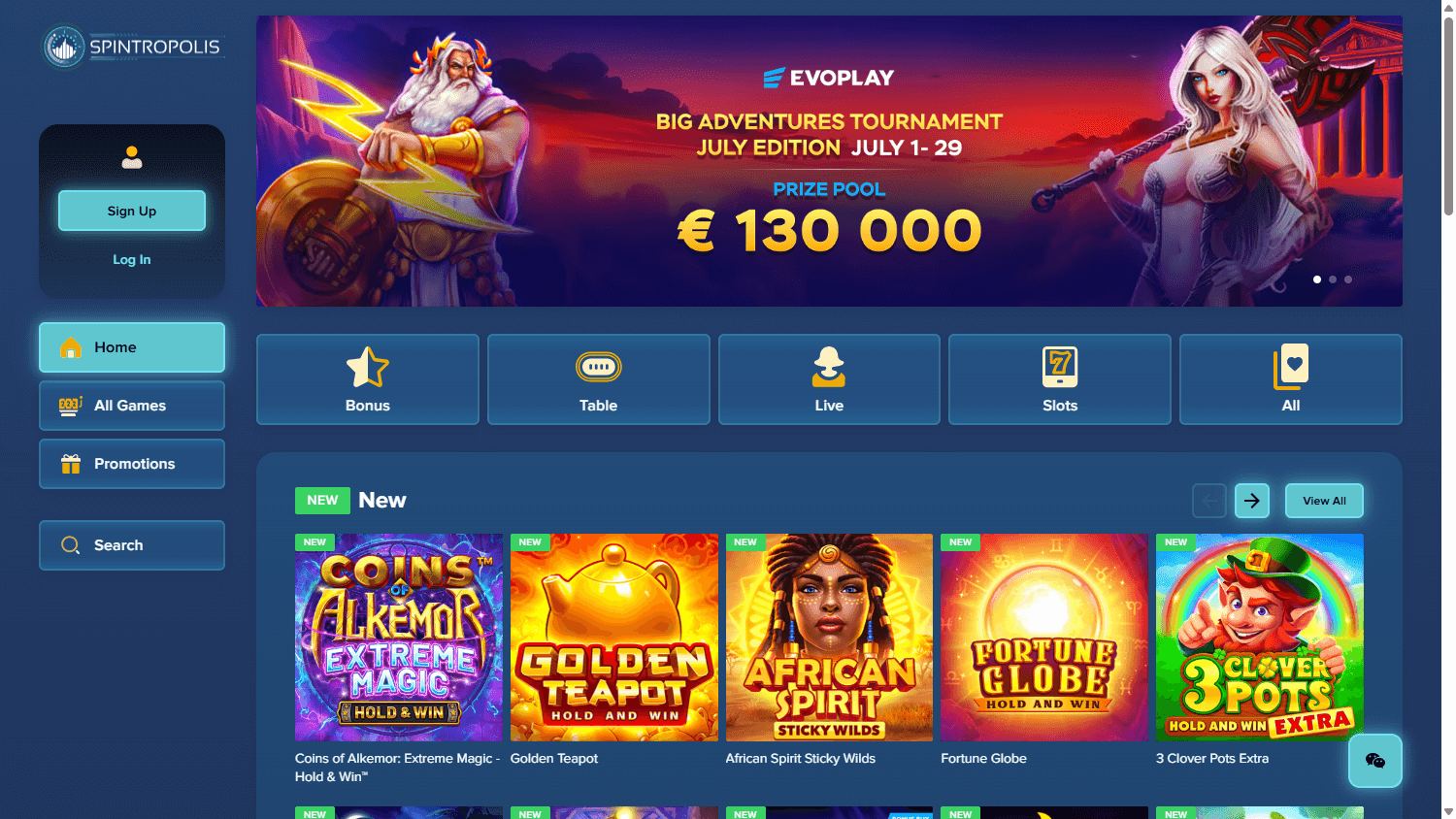 spintropolis_casino_homepage_desktop