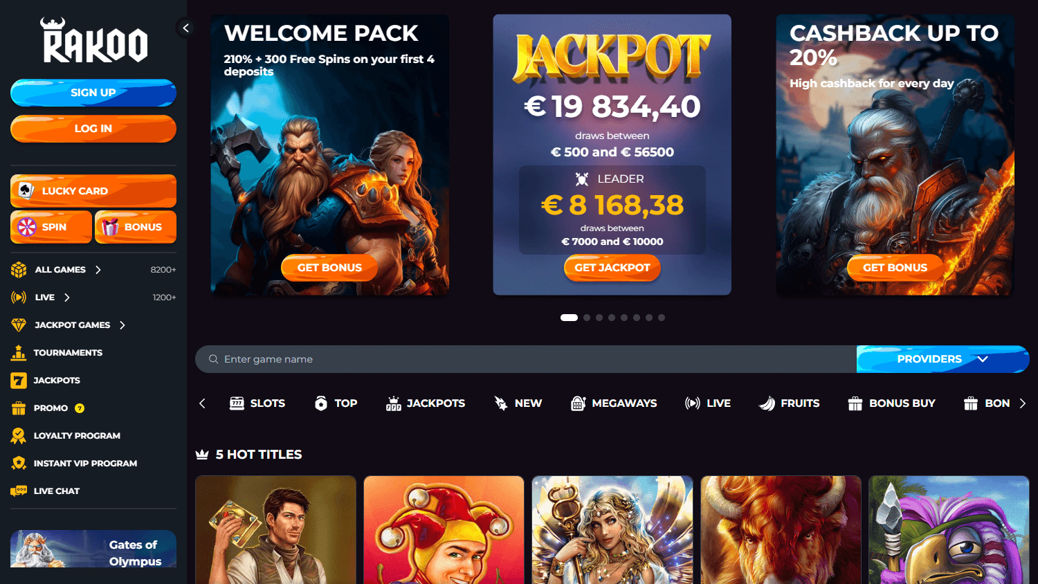 rakoo_casino_homepage_desktop