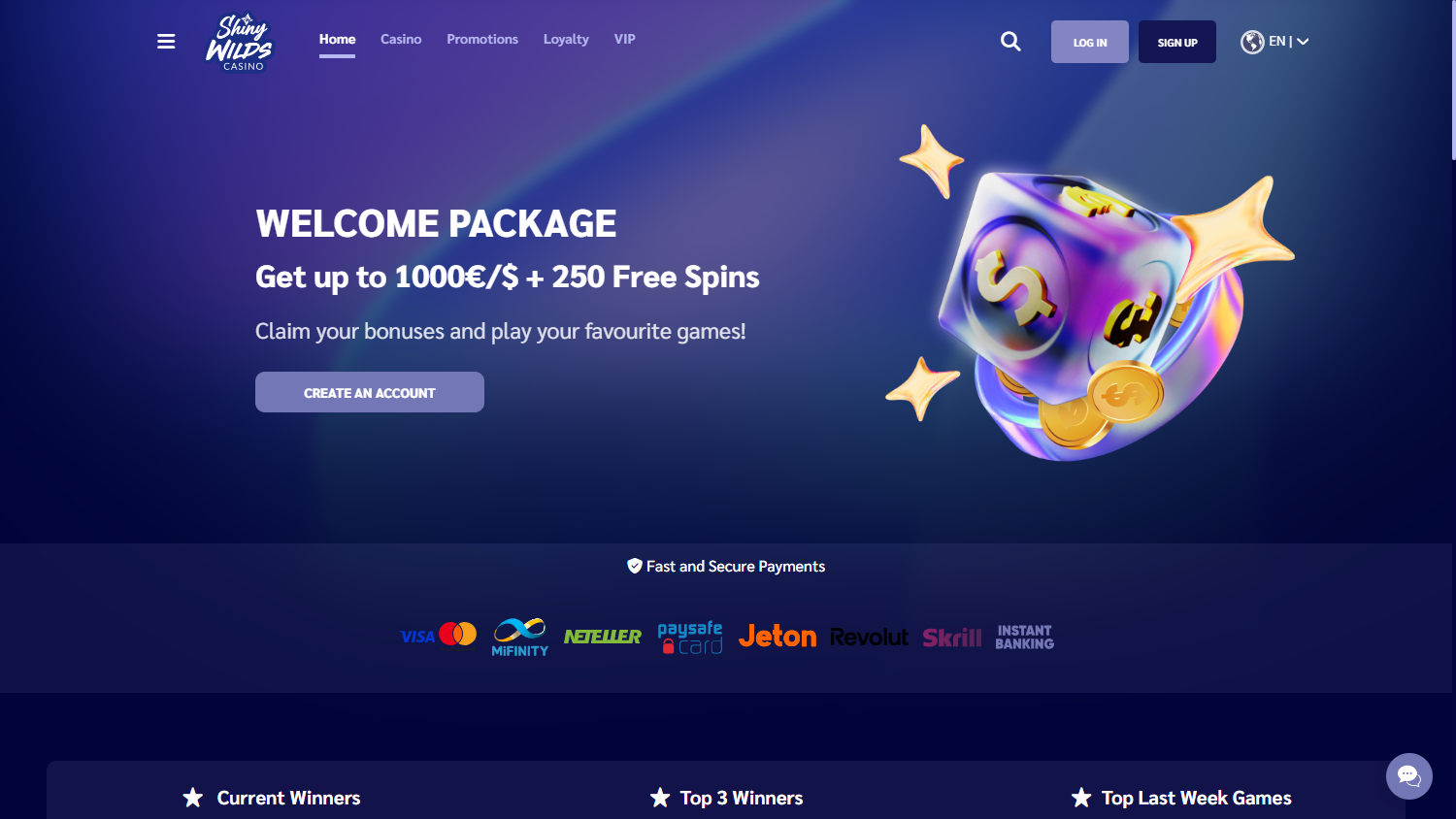 shinywilds_casino_homepage_desktop