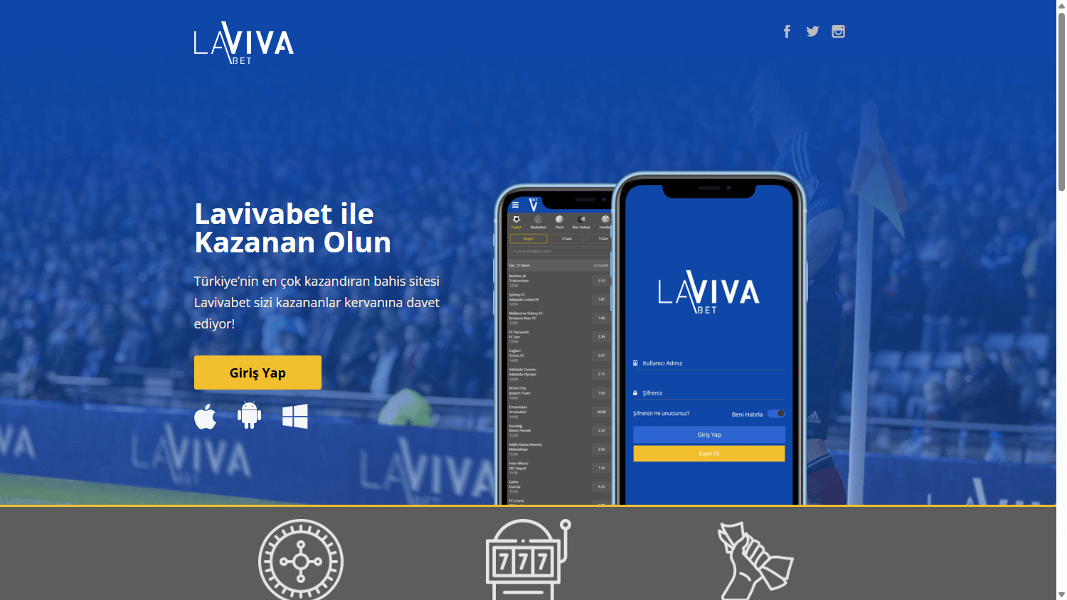 lavivabet_casino_homepage_desktop