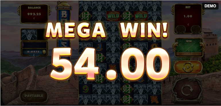 Tiger and Dragon slot mega win