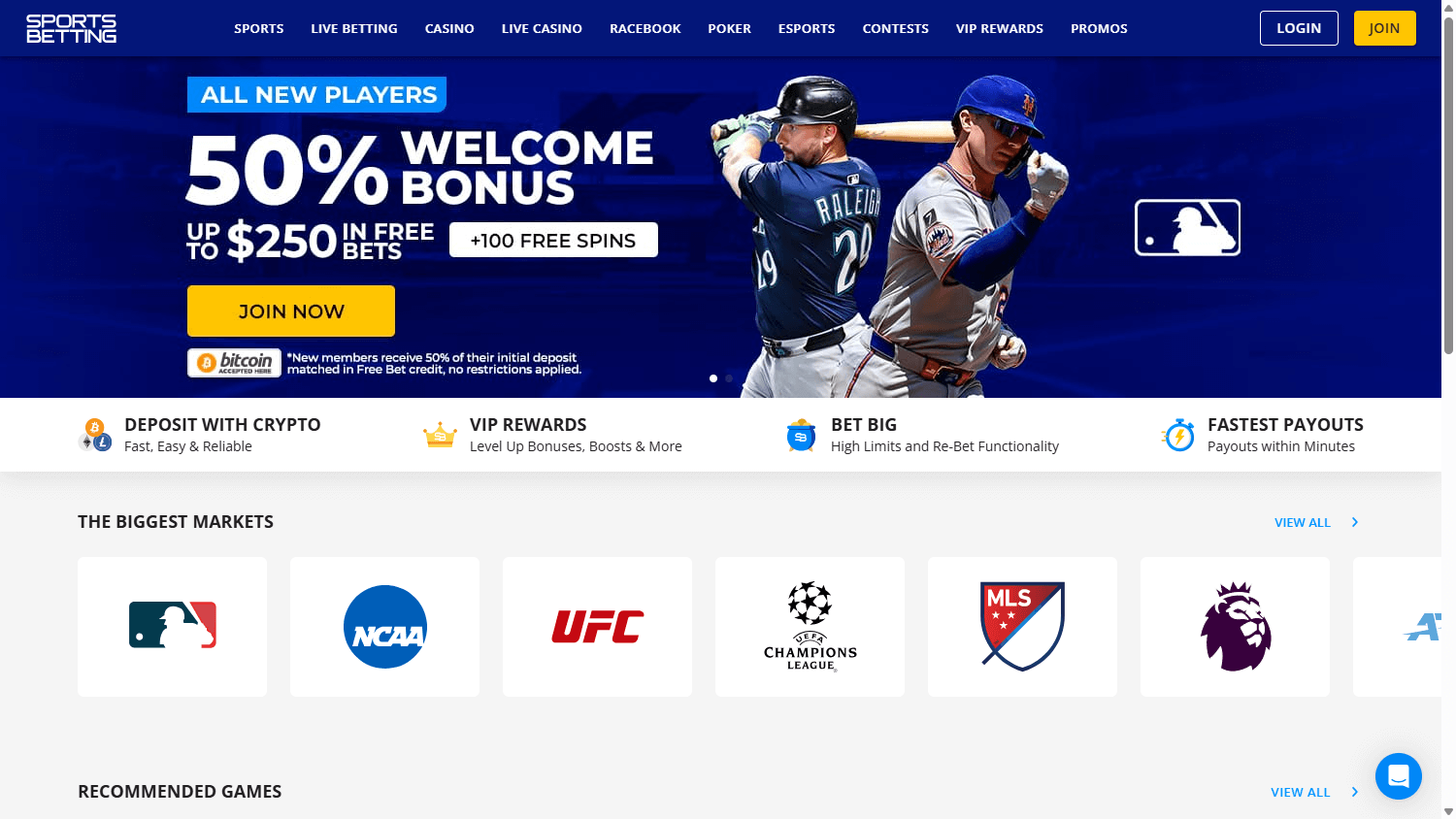 SportsBetting.ag_Casino_homepage_desktop