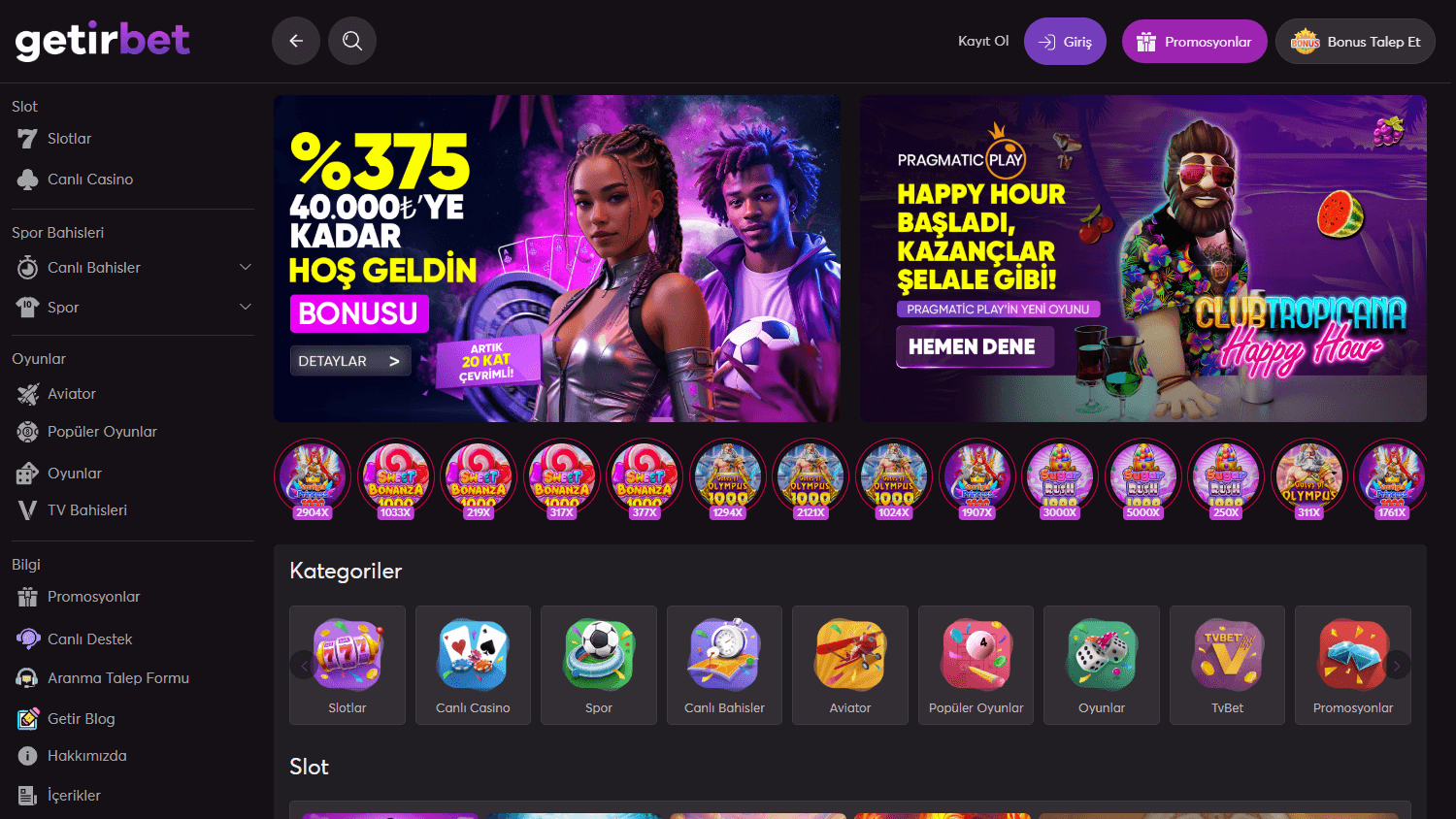 getirbet_casino_homepage_desktop