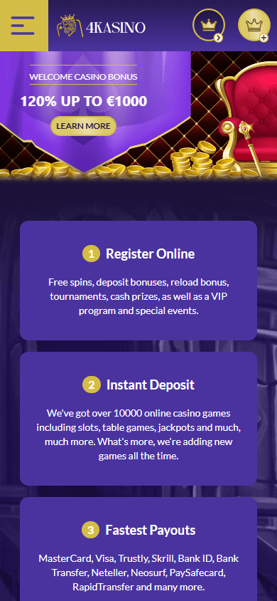 4kasino_casino_homepage_mobile
