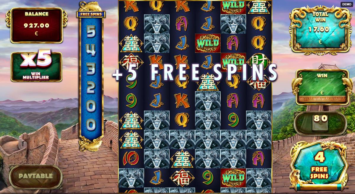 Tiger and Dragon extra free spins