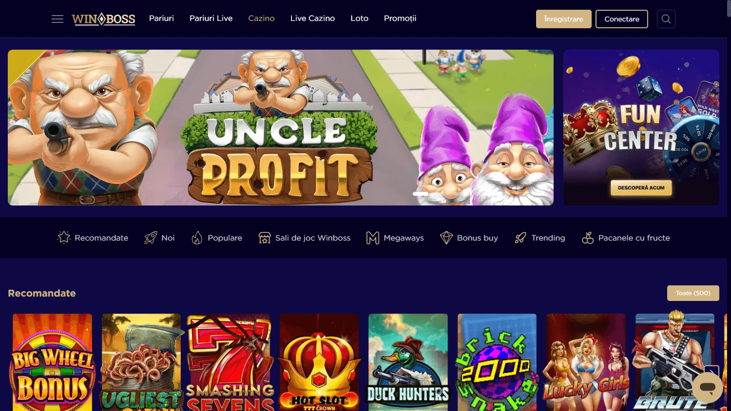 WinBoss_Casino_RO_homepage_desktop
