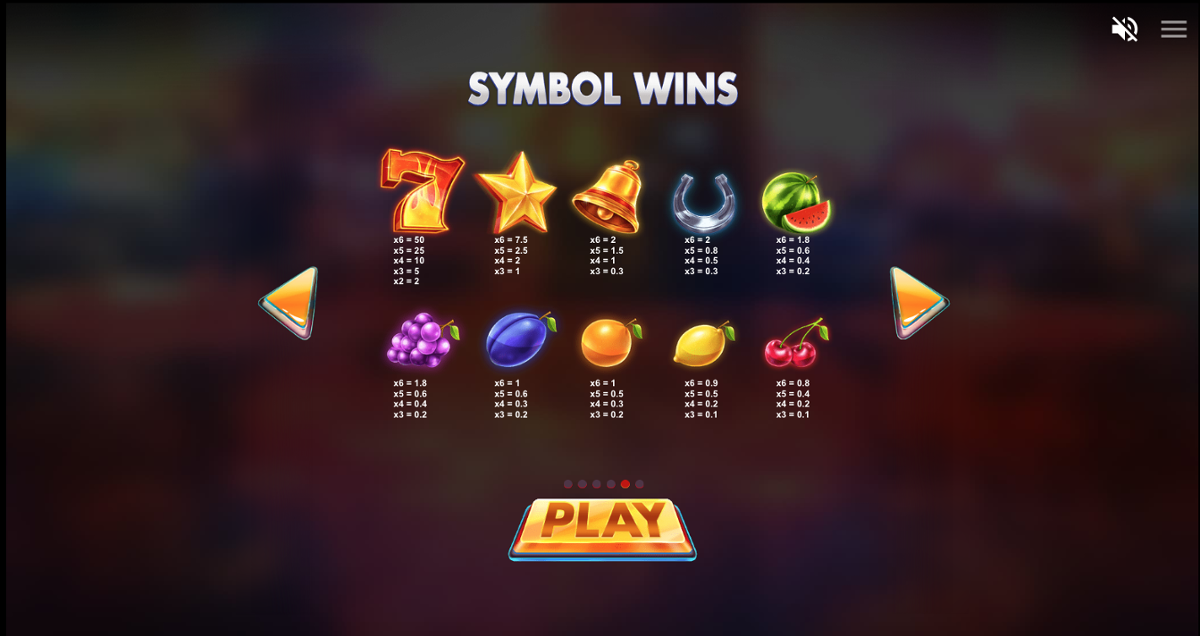 Mystery Reels Megaways paytable