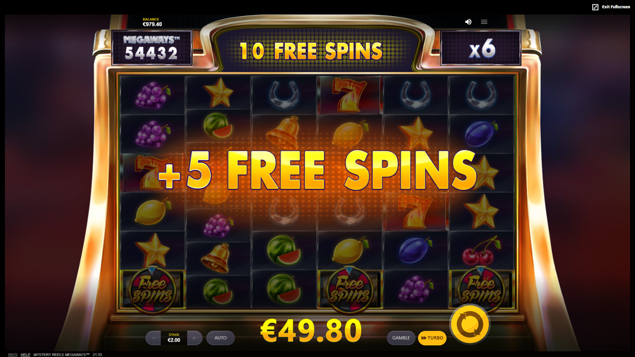 Mystery Reels Megaways extra free spins