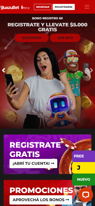 GuazuBet_Casino_homepage_mobile