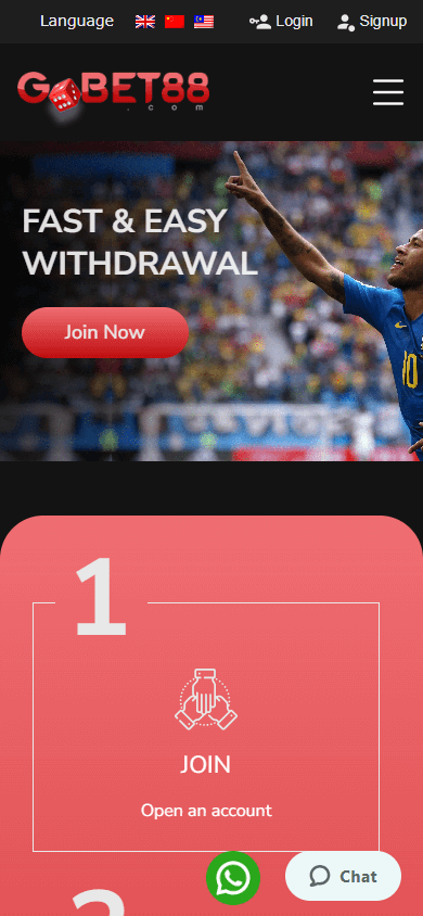 GoBet88_Casino_homepage_mobile