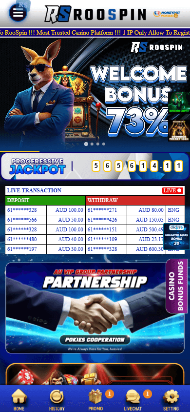 roospin_casino_homepage_mobile