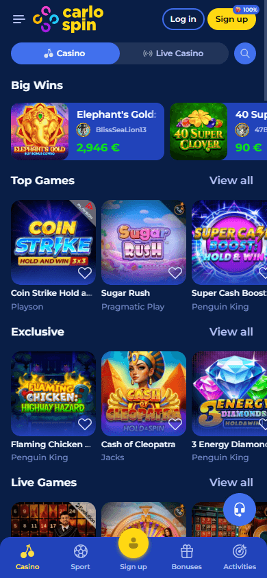 carlospin_casino_homepage_mobile