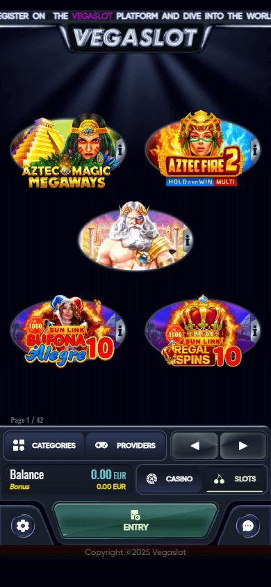 vegaslot_casino_homepage_mobile