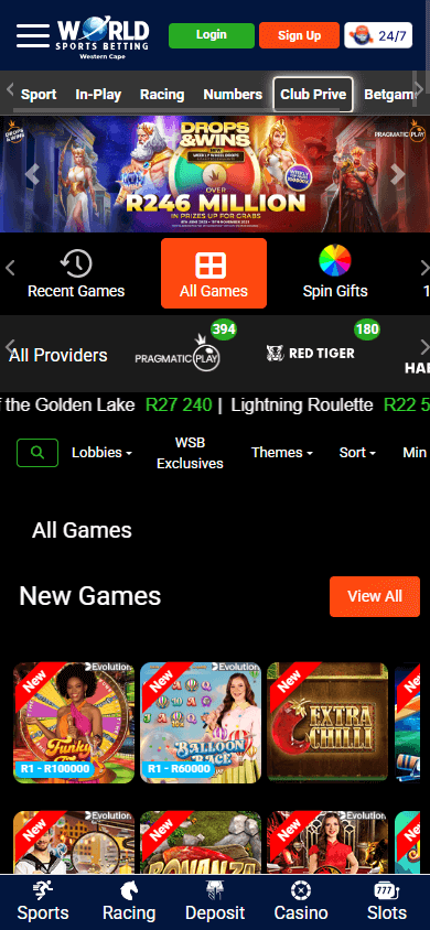 World_Sports_Betting_Casino_ZA_homepage_mobile
