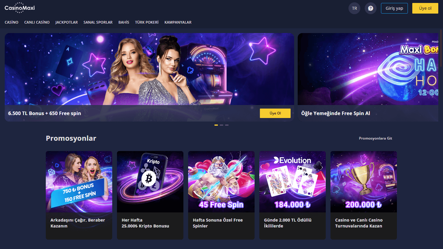 casinomaxi_homepage_desktop