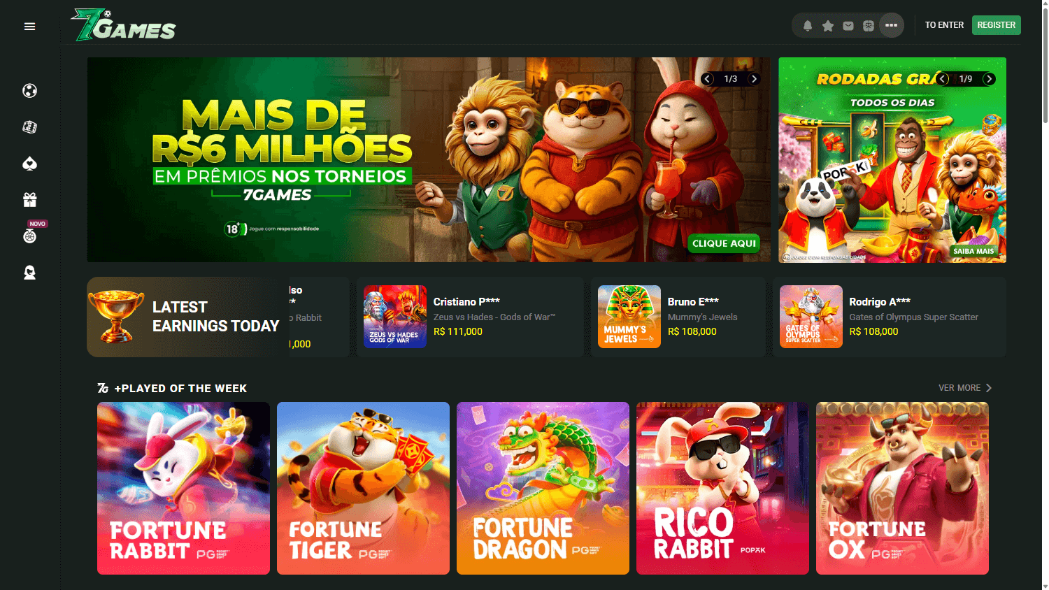 7Games.bet_Casino_homepage_desktop