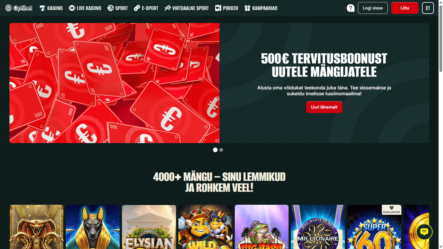 Optibet_Casino_EE_homepage_desktop