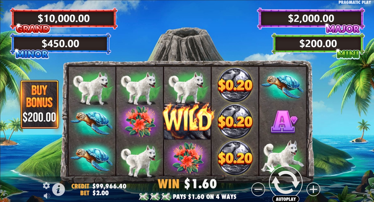 Volcano Goddess slot win
