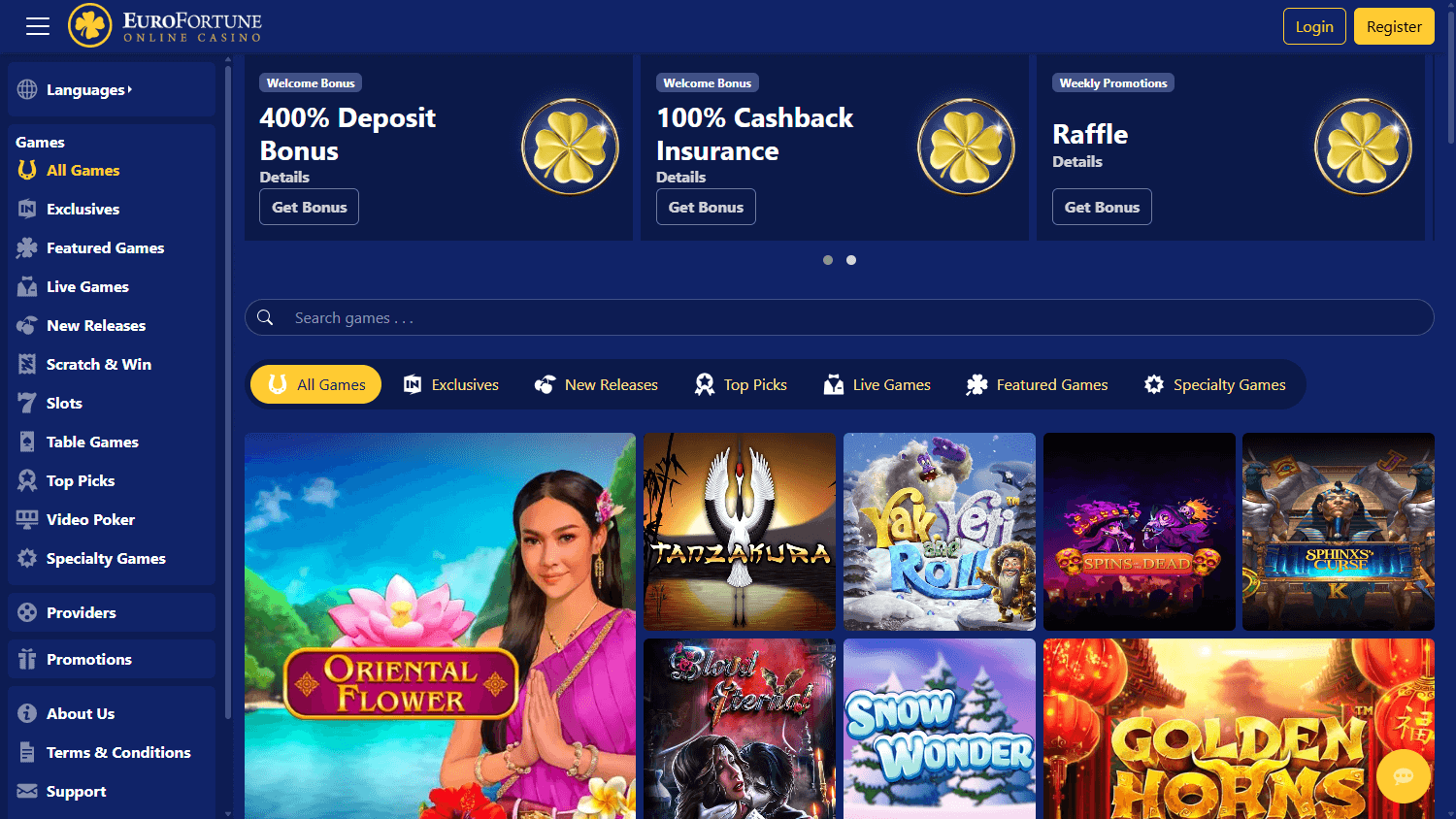 eurofortune_online_casino_homepage_desktop