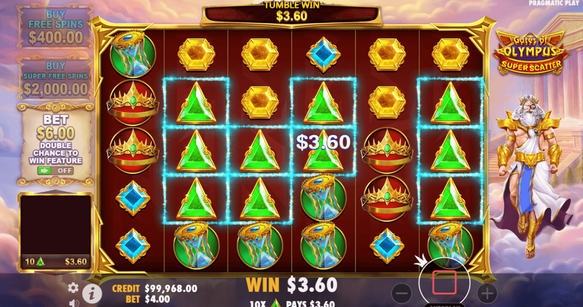 Gates of Olympus Super Scatter win