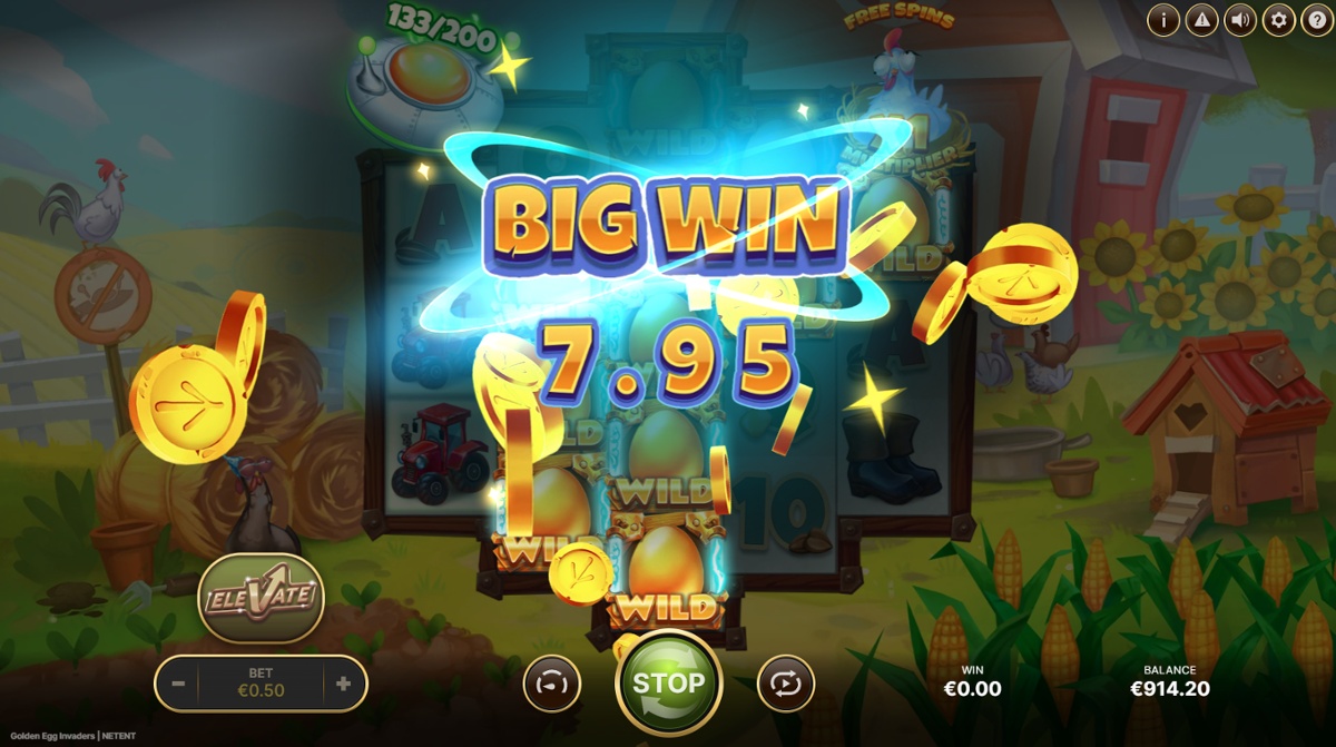 Golden Egg Invaders - Big Win