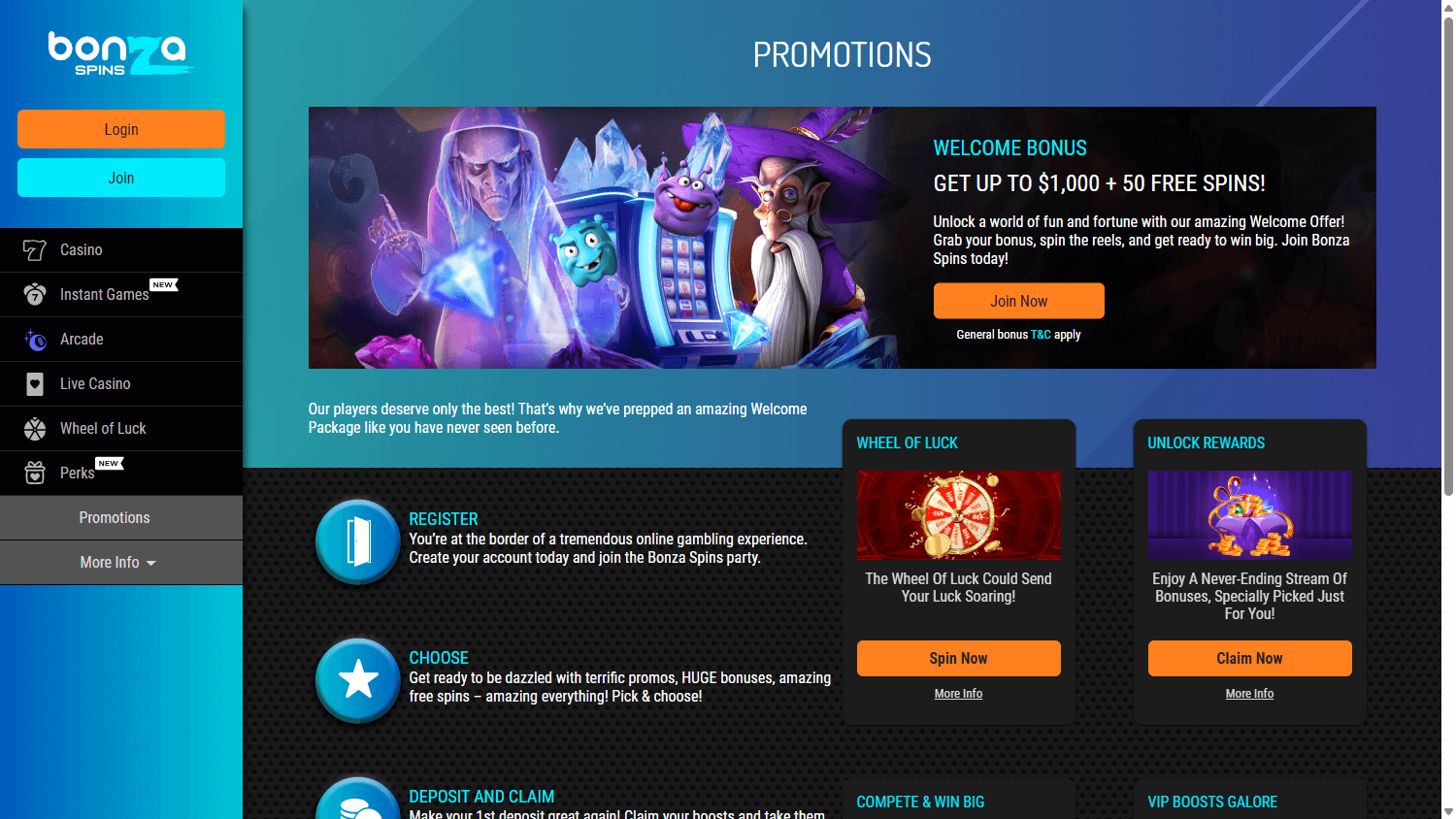 bonza_spins_casino_promotions_desktop