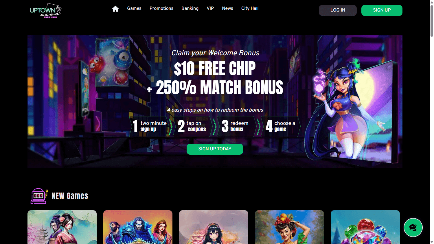 uptown_aces_casino_homepage_desktop