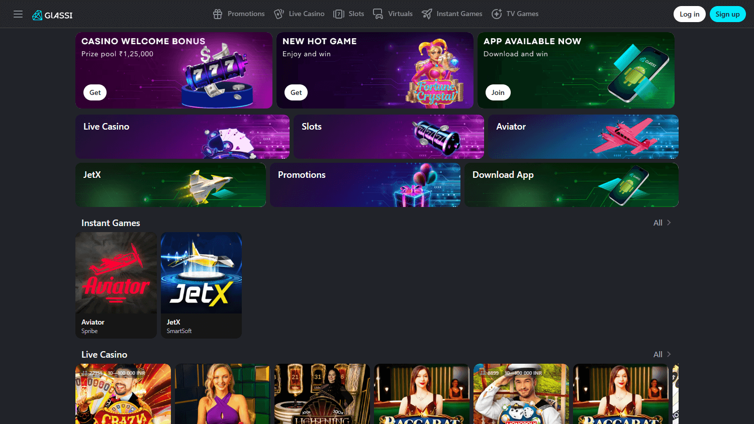glassi_casino_homepage_desktop