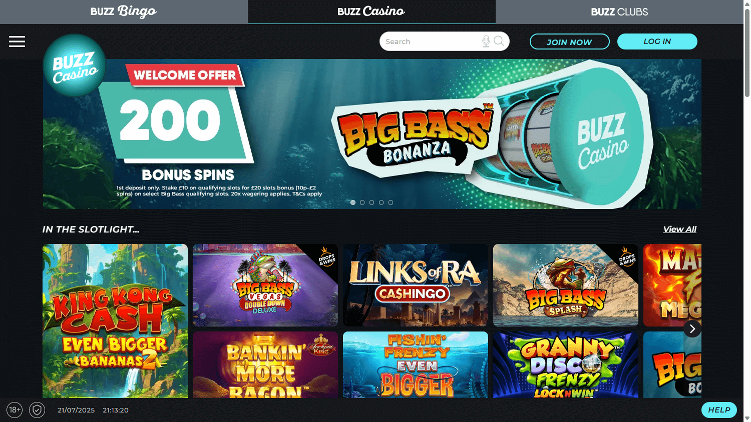 buzz_casino_homepage_desktop