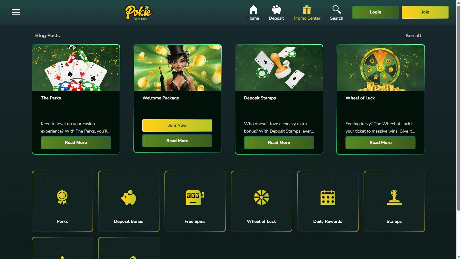 pokiespins_casino_promotions_desktop