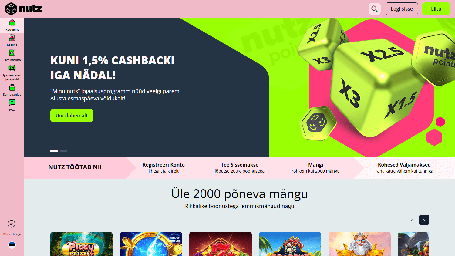 nutz_casino_homepage_desktop