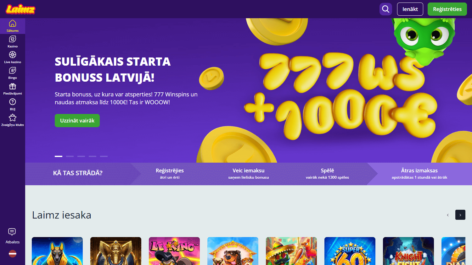 laimz_casino_homepage_desktop