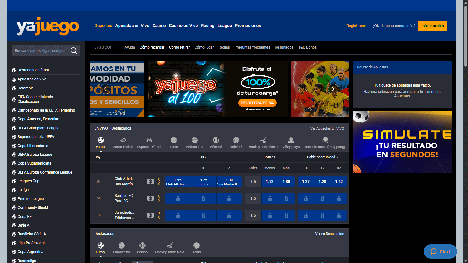 Yajuego_Casino_homepage_desktop