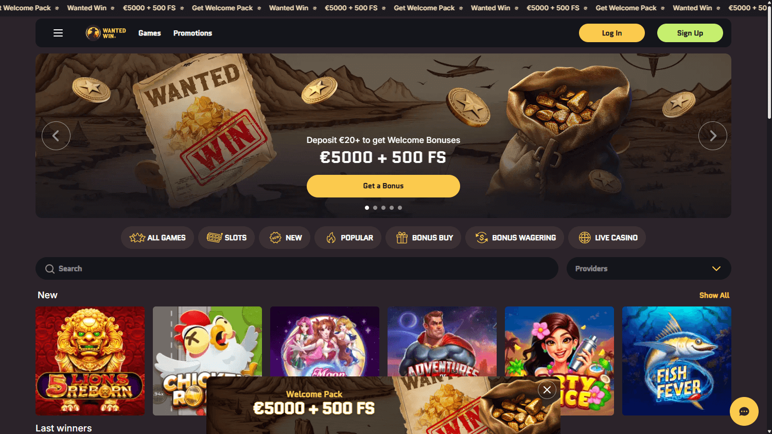 wanted_win_casino_homepage_desktop
