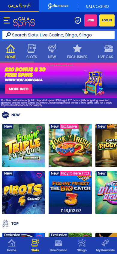 gala_spins_casino_homepage_mobile