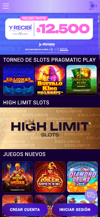 city_center_online_casino_homepage_mobile