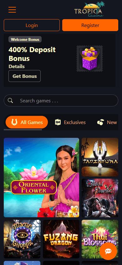 tropica_online_casino_homepage_mobile
