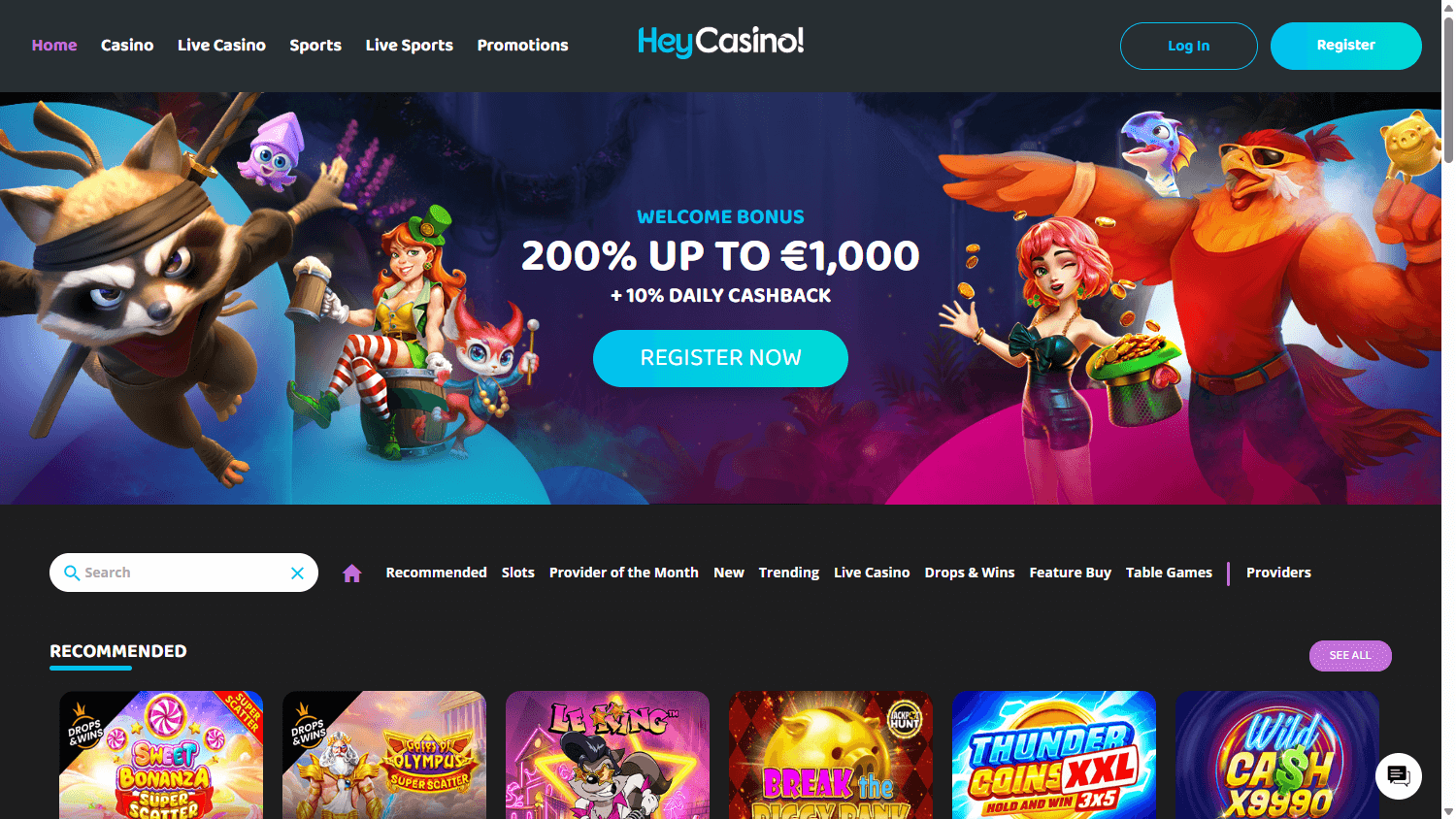 heycasino!_homepage_desktop