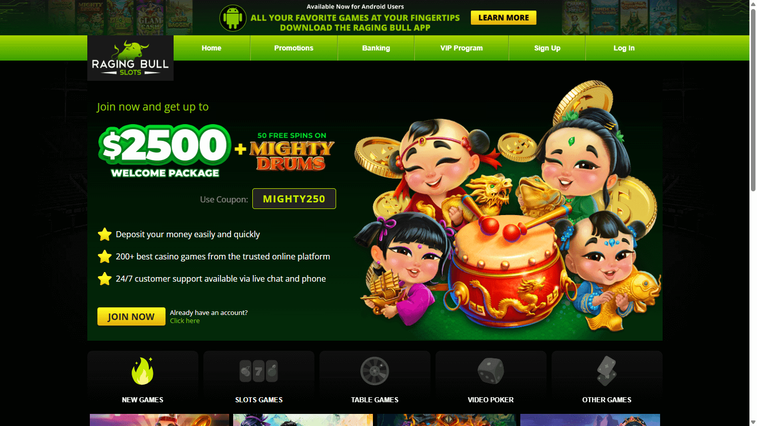raging_bull_slots_casino_homepage_desktop
