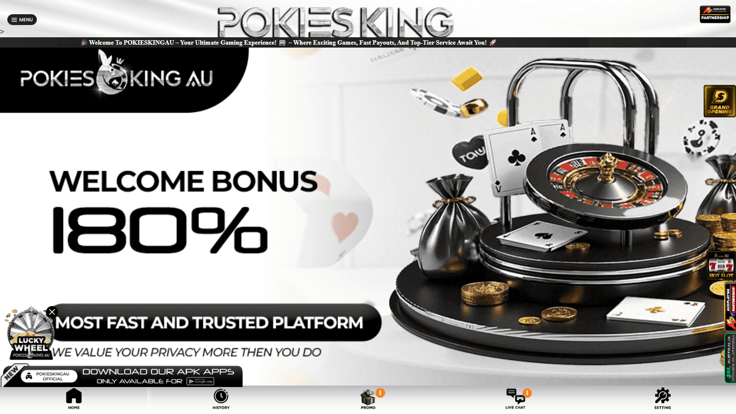 pokieskingau_casino_homepage_desktop