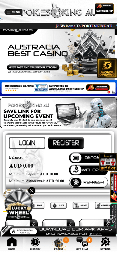 pokieskingau_casino_homepage_mobile