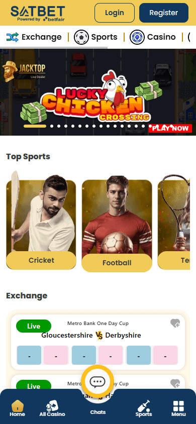 satbet_casino_homepage_mobile